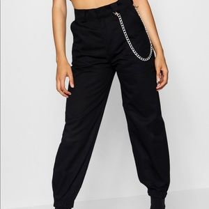 Boohoo black cargo pants